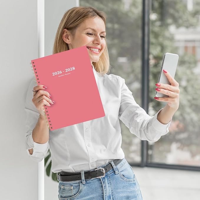 2026-2028 Monthly Planner - 2 Year Monthly Planner Calendar 2026-2028, Jul 2026 - Jun 2028, 8.5" x 11", 24 Months, Spiral-Bound, Tabs, Holidays, Notes, Ideal for School Office Home Planning