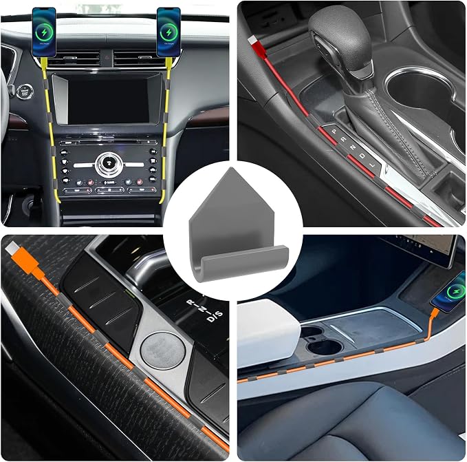 12 Pcs Car Trim Cable Clips, Car Cable Management Wire Organizer Cord-G | Neatly Organize Cables for Vehicle Interior, Easy Installation, Ideal for Phone Chargers, Dash Cams and More
