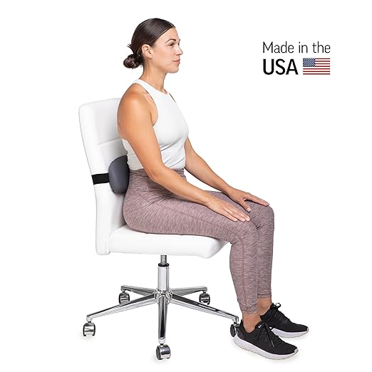 OPTP The Original McKenzie SuperRoll - USA-Made Low Back Lumbar Pillow for Office Chair Lumbar Support, Car Back Support Seat Cushions and Travel. The Preferred Lumbar Cushion by Physical Therapists.