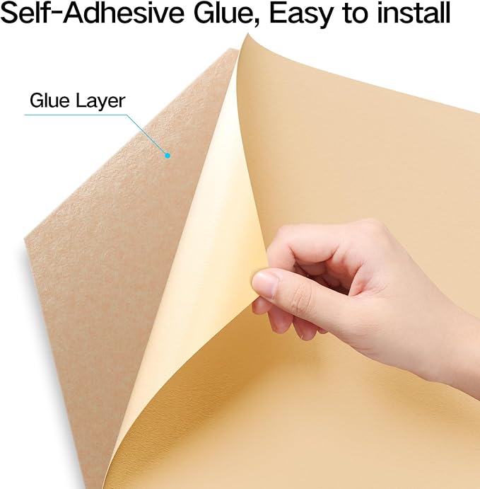 12 Pack Self-Adhesive Acoustic Panels 12" X 10" X 0.4" - Sound Proof Foam Panels with High Density, Hexagonal Design, Flame Resistant, Absorb Noise and Eliminate Echoes(Light Apricot)