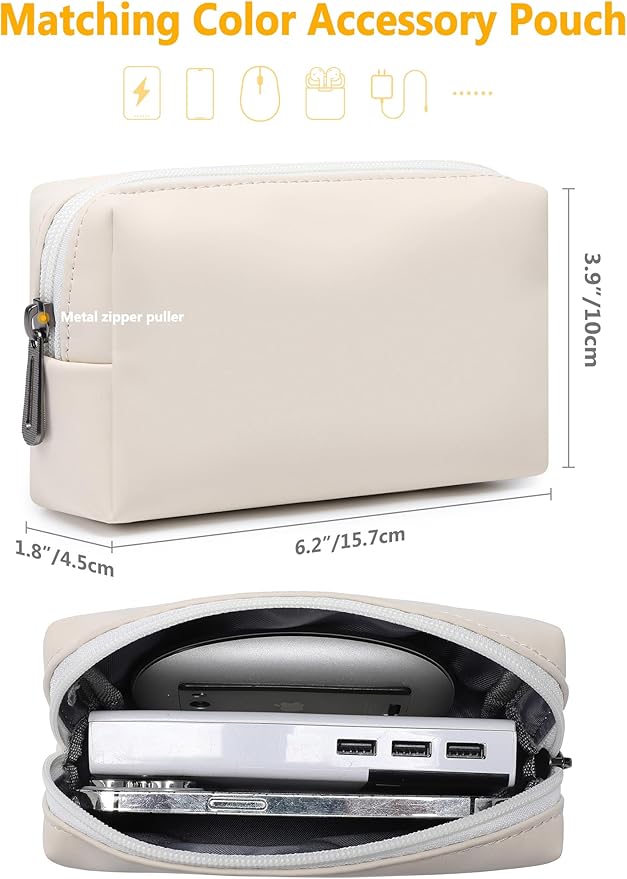 HYZUO 13 Inch Laptop Case Sleeve with Stand for 2026-2018 MacBook Air 13 M5 M4 M3 M2 M1, 2026 13" MacBook Neo, 2026-2016 MacBook Pro 13 M2 M1, iPad Pro/Air 13, Surface Pro 12-3, XPS 13, Beige