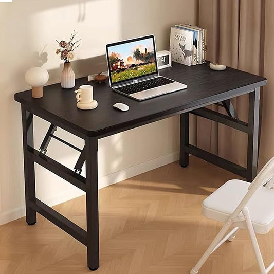 Folding Desk,39.4 Inch No Assembly Folding Computer Desk, Space-Saving Small Desk for Home Office Bedroom Dorm Study, Compact Portable Foldable Laptop Desk