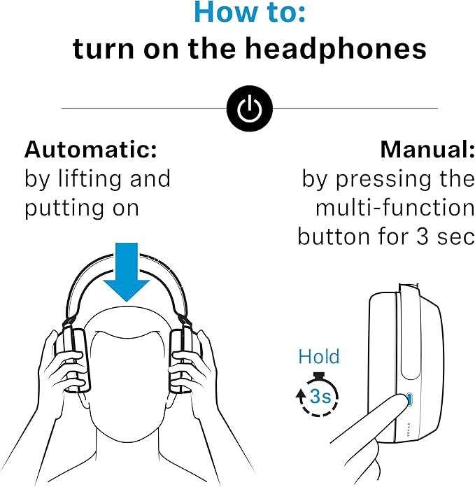 Sennheiser Momentum 4 Wireless Noise Cancelling Headphones - Bluetooth Headset for Crystal-Clear Calls with Adaptive Noise Cancellation, Over-Ear Headphones, 60h Battery Life, Folding Design, White
