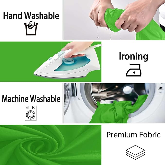 Green Screen Backdrop, Product Photo Backdrop for Photoshoot, Photography Background for Streaming Video Studio 10x10ft