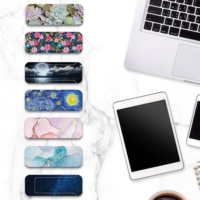 Webcam Cover, 3 Pieces, Laptop Camera Cover, Privacy Shielding Capacity is Twice as Big as The Traditional, Suitable for Computer Mobile Phones, laptops, Tablets and so on (Stay Positive)