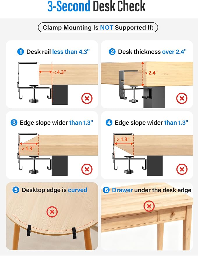 [Upgraded] Large Under Desk Cable Management Tray, Cinati Cable Management Under Desk No Drill, 42" Fabric Cord Hider for Wire Organizer, Cord Organizer for Office, Home - Supports Up to 30lbs Black