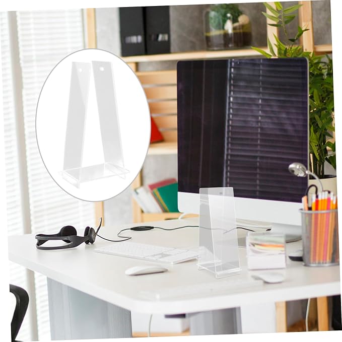 Generic Acrylic Desk Calendar Holder Minimalist Display Rack for Office and Home Sturdy Flip Calendar Stand for Stylish Organization for Kitchen and Shops