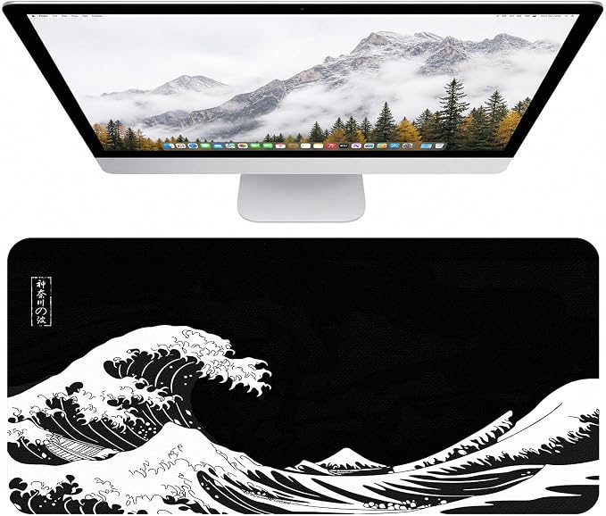 Leather Desk Mat, Desk Pad for Keyboard and Mouse Large Mouse Pads for Desk | Waterproof Desk Mat, Desk Matt for Desktop, Laptop Blotter, Keyboard Pad, Large Mouse Pad, Desk Essentials