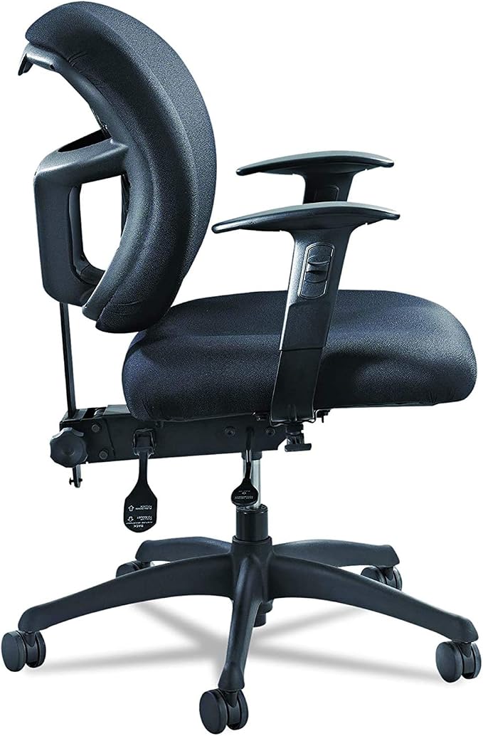 Safco Products 3391BL Alday 24-7 Task Chair (Optional arms Sold Separately), Black