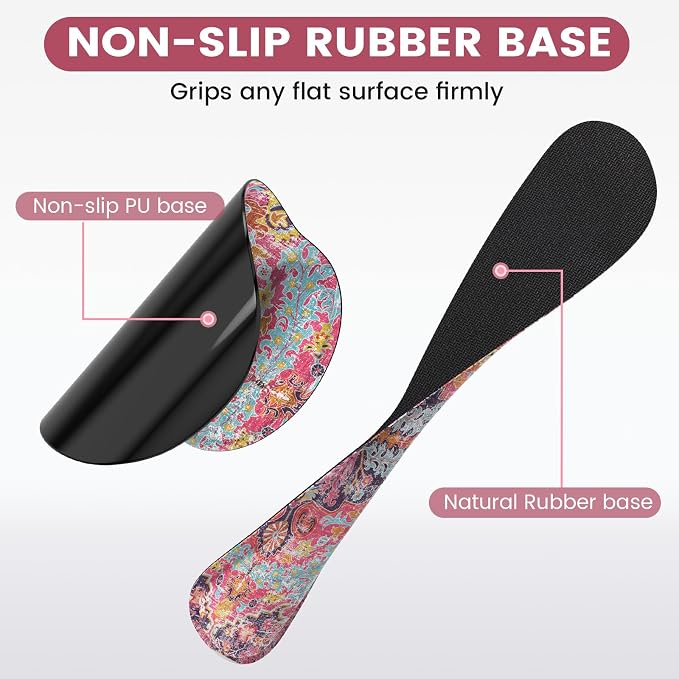 iLeadon Ergonomic Mouse Pad Set with Wrist Rest, Boho Design, Easy Typing & Pain Relief, Non-Slip Base for Home, Fuchsia