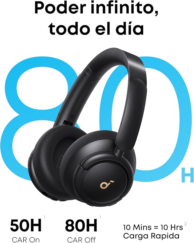 Soundcore by Anker Life Q30 Hybrid Active Noise Cancelling Headphones with Multiple Modes, Hi-Res Sound, Custom EQ via App, 40H Playtime, Comfortable Fit,Connect to 2 Devices (Renewed)
