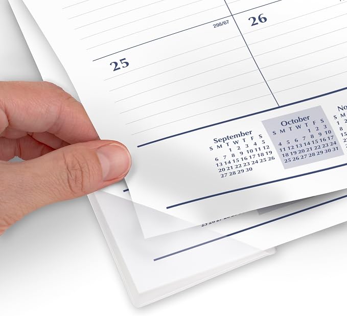 Mead 2027 Desk Pad Calendar, Monthly Desk Wall Planner, 15-Month Oct-Dec, 21.75" x 17" (CRM9202027)