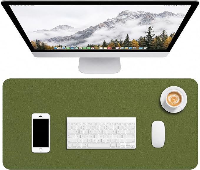Leather Desk Mat, Desk Pad for Keyboard and Mouse Large Mouse Pads for Desk | Waterproof Desk Mat, Desk Matt for Desktop, Laptop Blotter, Keyboard Pad, Large Mouse Pad, Desk Essentials