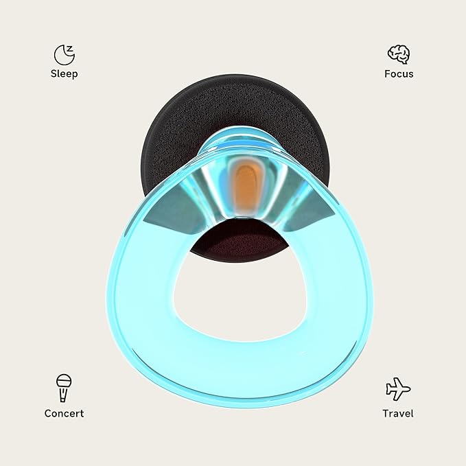 Concert Ear Plugs, 𝟐𝟎𝟐𝟓 𝐔𝐩𝐠𝐫𝐚𝐝𝐞 High Fidelity Hearing Protection Earplugs for Travel、Festival、Rave. Soft Silicone for Noise Reduction, Useful Birthday Gifts for Husband Men Kids Friends
