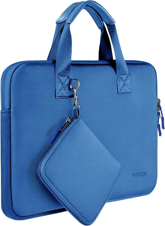 Hseok Laptop Sleeve 13.3-14 inch Case with Small Pouch, Neoprene Computer Bag Compatible with MacBook Neo/Pro 14 M5/M4/M3/M2/M1, Mac Air/Pro 13.3, XPS 14 and Most 13-14 inch Notebooks,J01B01