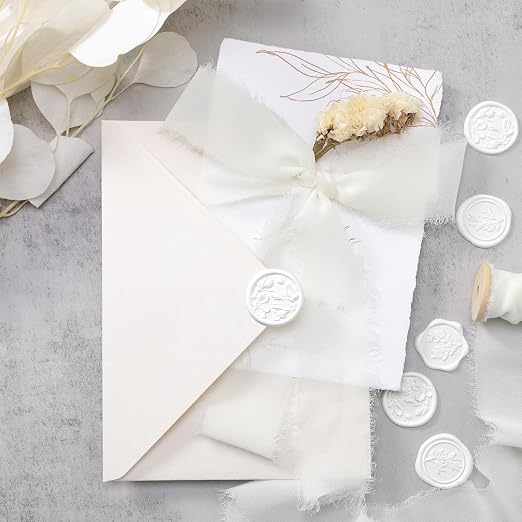 UNIQOOO Wax Seal Stickers - (3 Designs in 1 Pack) Wedding Invitation Envelope Seal Stickers, 60 Pcs Self-Adhesive Stickers, Perfect for Invitation, Christmas, Gift Wrapping (Snow White)