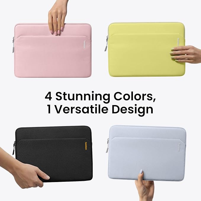 tomtoc Custom-Fit Slim Sleeve for 13-inch MacBook Neo A18 Pro A3404, Water-Resistant Protective Case with Accessory Pocket