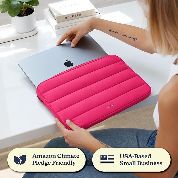 Vandel The Original Puffy Laptop Sleeve Case, 13-14 inch Laptop Sleeve Bag Case 13.3 Inch, Compatible with MacBook Air 13, Pro 14/13 iPad Pro 12.9, HP Dell ASUS, Computer Bag Cover
