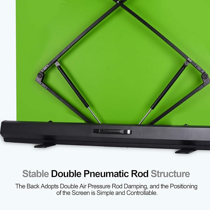 EMART Upgrade Green Screen, 58x74in Collapsible Chroma Key Panel for Background Removal, Portable & Retractable Wrinkle-Resistant Backdrop with Stand for Streaming, Photographic Studio, TikTok