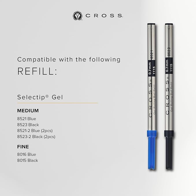 Cross Edge Matte Hazelnut Lacquer Gel Rollerball Pen, Black Ink - Elegant Accessory for Smooth Writing - Capless Slide-Open & Snap-Shut Design - Ergonomic Shape - Comfortable Grip - Ideal Gift