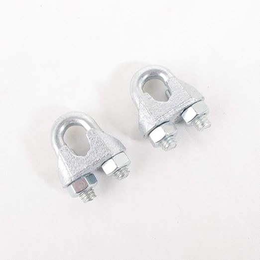 Wire Rope Clamp 5/16 inch 10 Pack Zinc Plated - Wire Rope Clip - Wire Cable Clamps