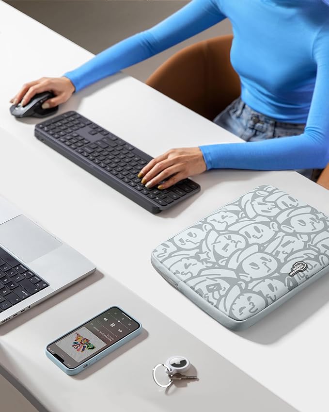 tomtoc 360° Protective Laptop Sleeve for 15-inch New MacBook Air M5/A3448 (2026), M4/A3241, M3/A3114, M2/A2941, Water-Resistant Laptop Case Fits 15-inch MacBook Pro A1990 A1707 & Surface Laptop AI PC