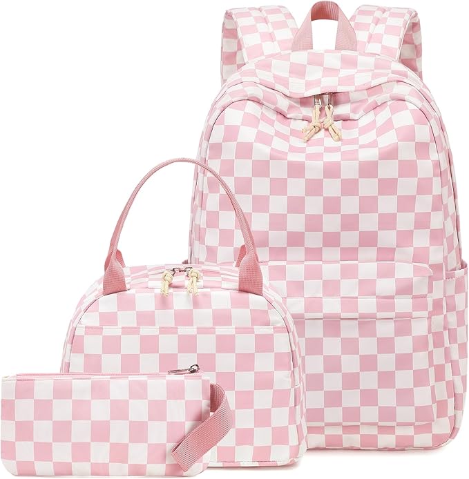 LEDAOU Backpack for Girls School Bag Kids Bookbag Teen Backpack Set Daypack with Lunch Bag and Pencil Case | Kids