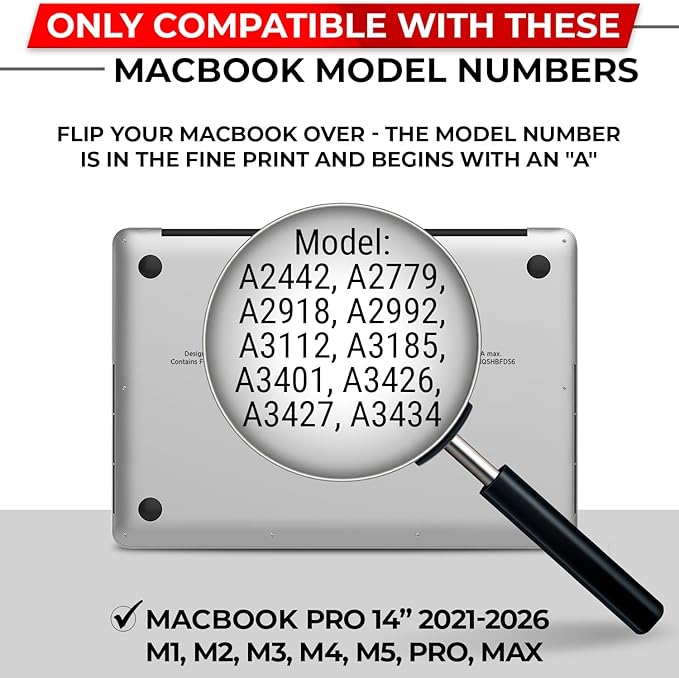 Magnetic Privacy Screen for MacBook Pro 14 Inch (2021-2026, M1-M5, Pro, Max) Patented Removable Laptop Privacy Filter Shield and Protector