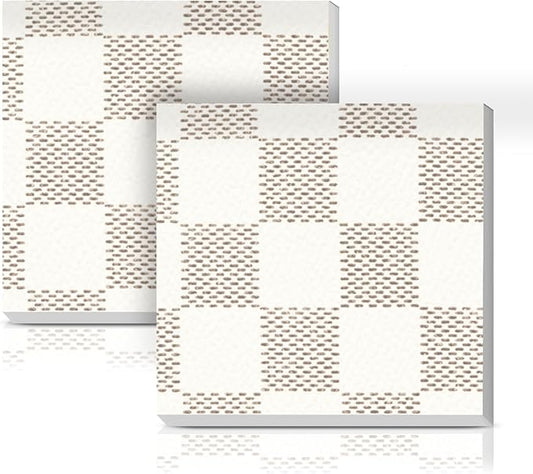 Sticky Notes 3x3 Inches, 2 Pads Cute Colorful Self-Stick Note Pads, Easy to Post for Home, Office and Daily Life Organization Cute Square White