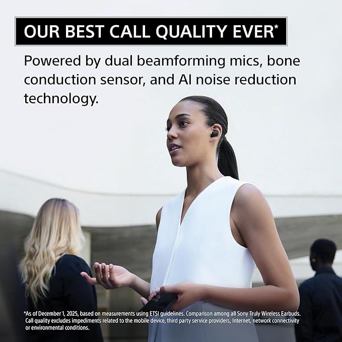 Sony WF-1000XM6 The Best Truly Wireless Noise Cancelling Earbuds (2026 Model), Bluetooth in-Ear Headphones, with Studio-Quality Sound, Up to 24 Hours of Battery Life, Platinum Silver