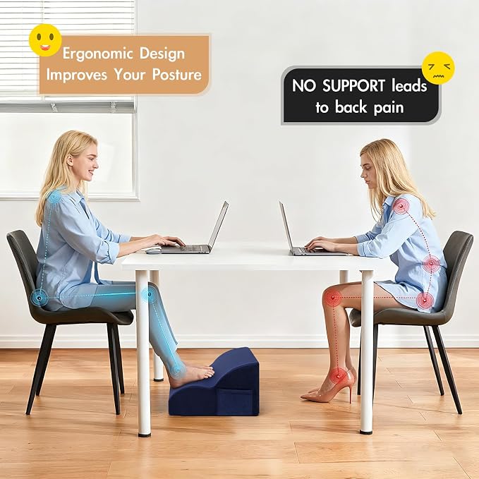 Foot Rest Under Desk,Ergonomic Foot Rest Office Comfort Foot Stool at Work