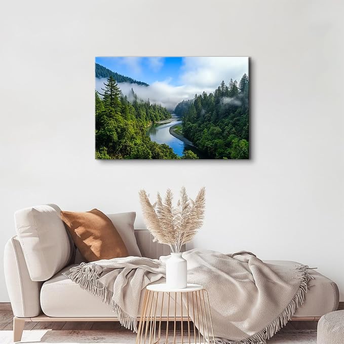 National Parks Mountain Wall Art California Mountain Pictures Kitchen Wall Decor Tropical Forest Landscape Canvas Prints Poster Painting Artwork for Living Room Office Bedroom Home Decoration 24x36"