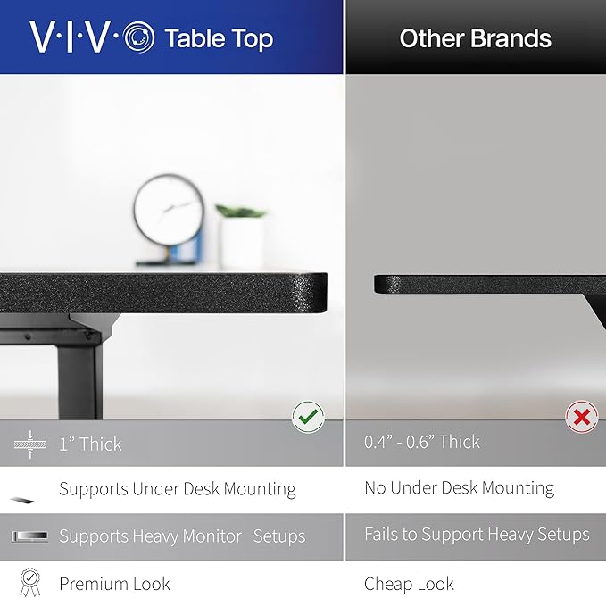 VIVO Universal 71 x 30 inch Solid One-Piece Table Top for Standard and Sit to Stand Height Adjustable Home and Office Desk Frames, Bamboo, DESK-TOP71O