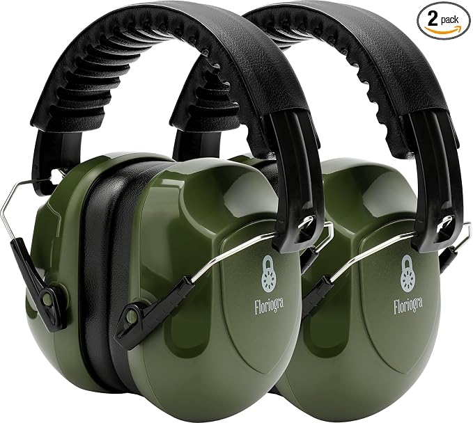 2 Pack 34dB Noise Canceling Headphones For Shooting, Hearing Protection Earmuffs, Ear Protection Headphones, Thickened Headband Ear Muffs For Noise Reduction For Shooting, Construction,Mowing