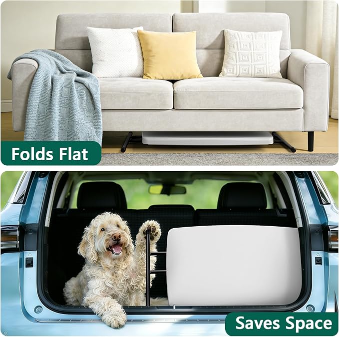Folding Table 30 Inch - Small Desk Adjustable Height TV Tray for Laptop, Couch, Camping - Heavy Duty Utility Foldable Table for Small Spaces, No Assembly Required, White Granite