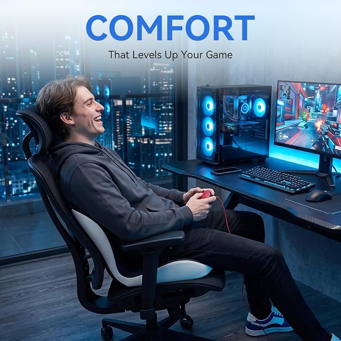 Seat Cushion for Office Chair and Car, Lumbar Support Pillow for Chair | Memory Foam Ergonomic Orthopedic Cushion Relieve Tailbone Sciatica Lower Back Pain for Office Desk Chair, Car, Truck