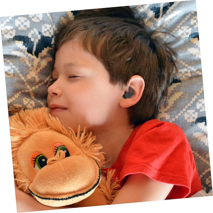2 Pairs Silicone Sleeping Noise Cancelling Sound Blocking for Students Focus Study Work Design Portable Gray