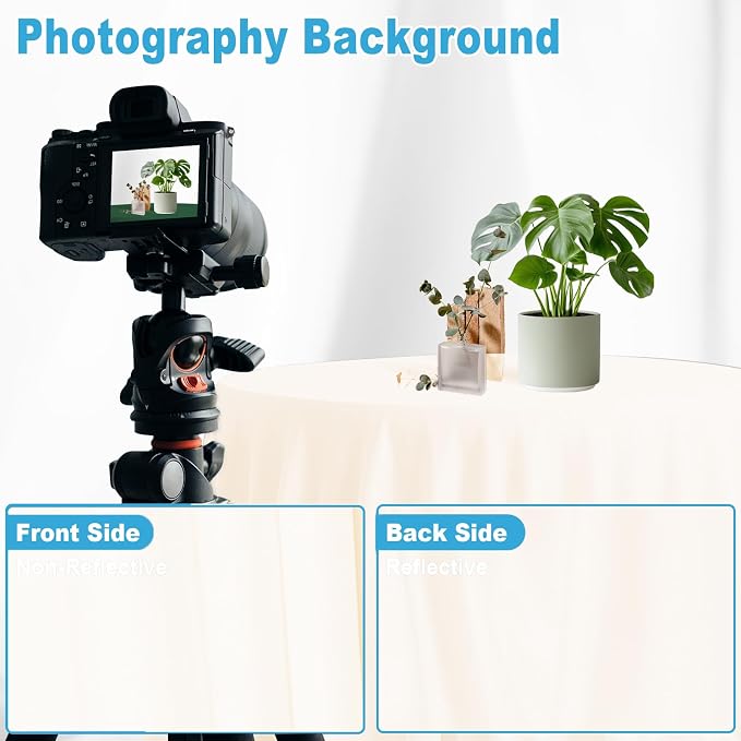 Ivory Backdrop for Photoshoot Professional Photo Backdrop Background Curtain for Product Photography Portraits Wedding Party Live Streaming Video Recording 7X10 FT