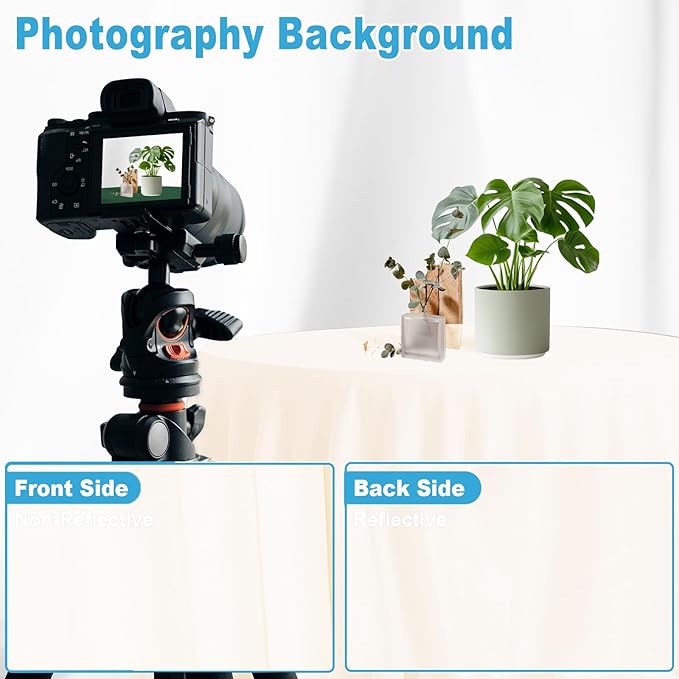 Ivory Backdrop for Photoshoot Professional Photo Backdrop Background Curtain for Product Photography Portraits Wedding Party Live Streaming Video Recording 10X20 FT