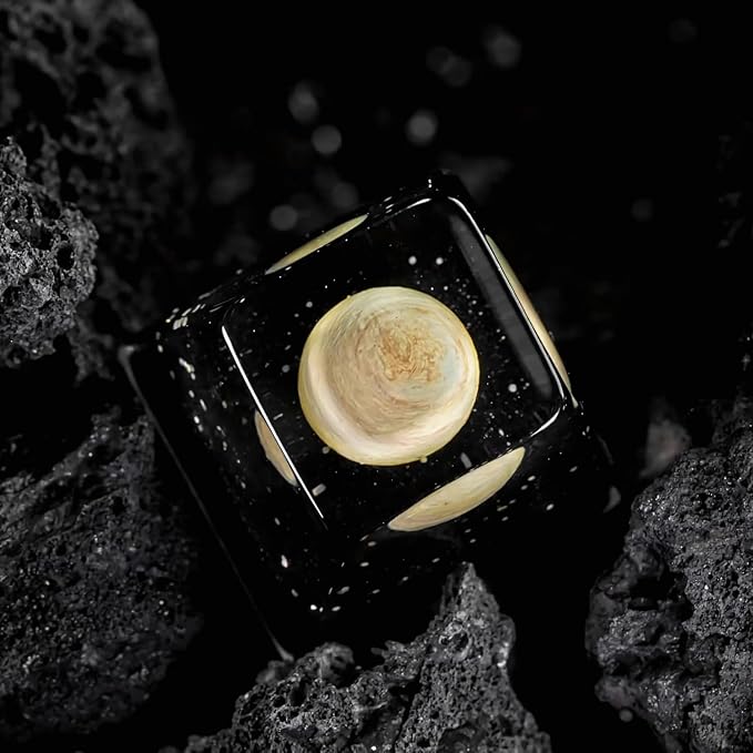 Jupiter Planet Artisan Keycap Solar System - 1U ESC, R1 SA Profile Custom Handmade Resin Cherry MX Switch Key Cap Mechanical Keyboard, Cool Tech Gifts for Men, Dad, Father, Gamer, Space Lover