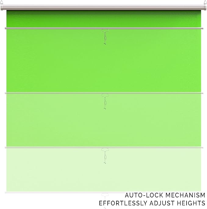 【Wider Style】 KHOMO Gear Green Screen 84 x 84 inch - Extra Large Pull Down Projector Green Screen Backdrop - Portable Collapsible Roll Down Projector Screen