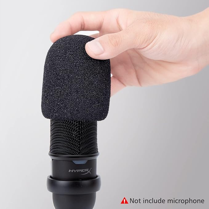 SUNMON SoloCast 2 Microphone Pop Filter Windscreen - Noise Reduction Gaming Mic Foam Covers, Mic Foam Cover Pop Filter Compatible with HyperX SoloCast