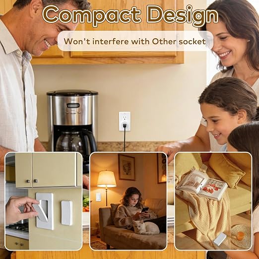 NineLeaf Remote Control Outlet,Wireless Remote Light Switch, Expandable Electrical Outlet Switch for Lamp, Light, Fan, Appliance, 500ft RF Range, FCC Listed, 1 Remote + 3 Outlets