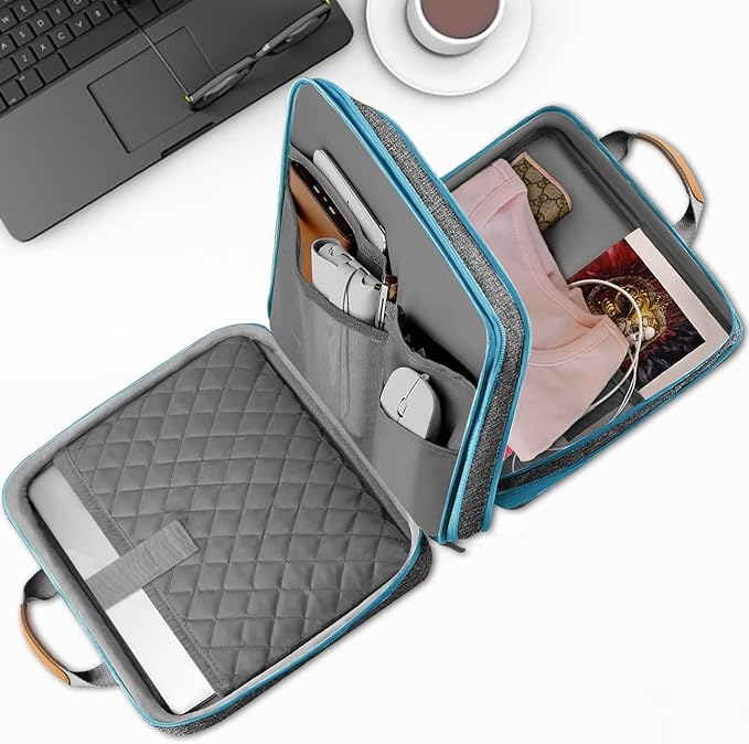 ZINZ Slim Expandable Laptop Case 15.6 Inch Sleeve Upgraded Protective Durable Recycled Carrying Case Compatible with MacBook 15" & 16" and Most 15" 15.6" 16" Notebook,L01G02