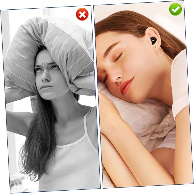 VALICLUD Silicone Noise Blocking Reusable with Tips Comfortable Soft Hearing Protection Travel Noise Cancelling for Study Work