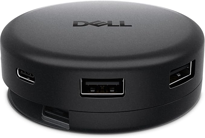 Dell Pro 7-in-1 USB-C Travel Hub - DA326 - Plug and Play, Featuring 2× USB-C, 2× USB-A, 1x HDMI 2.1, 1x 2.5Gbps Ethernet, and 1x DisplayPort 1.4, Limited Warranty 3 Year