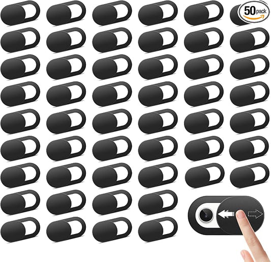 50pcs Laptop Camera Cover Slide, Ultra-Thin Webcam Cover Phone Camera Covers for Laptop, Desktop, Tablet, Smartphone, Protects Your Privacy & Security
