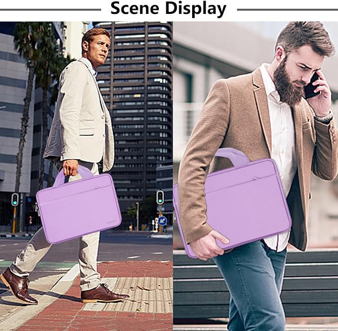 Hseok Laptop Sleeve 13-14 Inch Case Briefcase Compatible with MacBook Neo Pro 14 M5/M4/M3/M2/M1, All Models 13.3 Mac Air/Pro, XPS 13 14, Most Popular 13"-14" Notebooks,L01P01