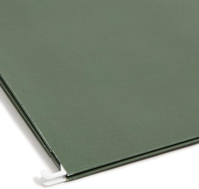 Smead Hanging File Pocket with Full-Height Gusset, 1-3/4" Expansion, Letter Size, Standard Green, 25 per Box (64218)
