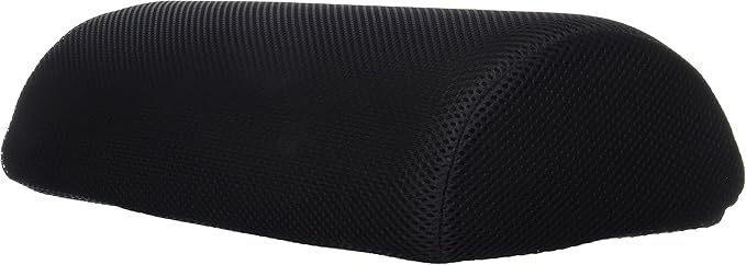 Mind Reader Foot Rest, Foot Stool, Under Desk at Work, Ergonomic, Adjustable, Office, Foam, 7.5" L x 16.75" W x 3.75" H, Black
